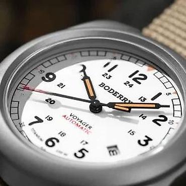 Ručni satovi: AKCIJA - Boderry Voyager A11T - 40mm - Bela - Titanium Boderry — 8