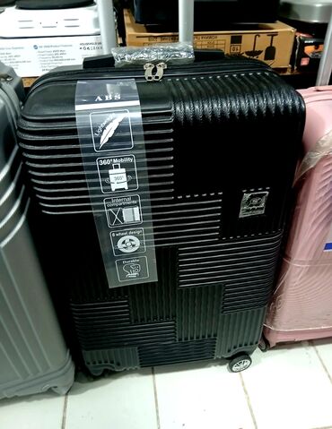 Çamadanlar: Material: Parça/ABS plastik Rəng: Qara, açıq yaşıl, boz, çəhrayı, açıq — 3