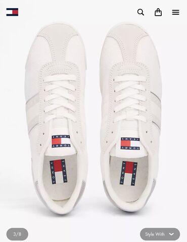 Кроссовки и спортивная обувь: Кроссовки, 39, Tommy Hilfiger, Новый, цвет - Белый, Самовывоз, Платная доставка