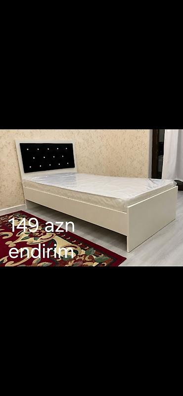 carpayı taxt: Tək nəfərlik çarpayı – endirimli 149 AZN - Rəng: ağ korpus, qara — 1
