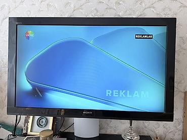 teve stent: Ağ rəngli TV stendi ve Sony Televizor iksi bir yerde SATILIR - Sony — 7