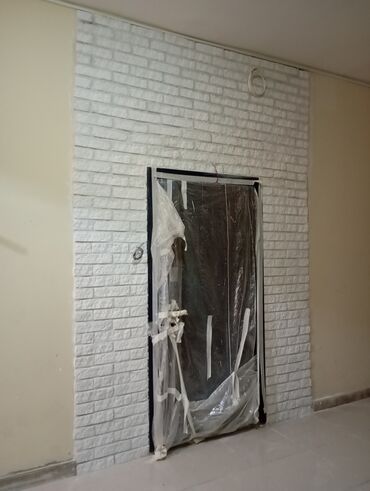 Fasad işləri: Kabançik usdasi dekorativni daş cay dasdari travertin daşlarin — 17