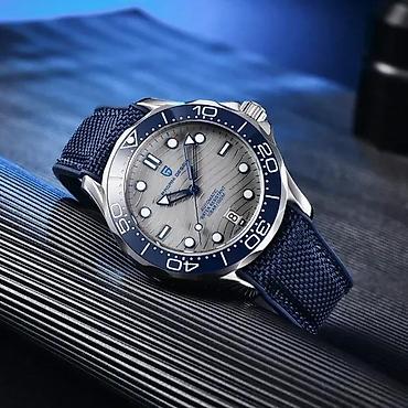 Ručni satovi: PAGANI DESIGN PD-1685 - 42mm - Siva - Omega Homage Potpuno nov muški — 1