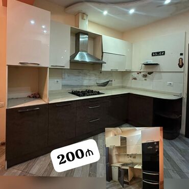 Dolablar: *200₼ MƏTBƏX mebeli :-TƏCİLİ SATILIR*‼️ ÖLÇÜ:-bilinmir ÜZƏRİNDƏ