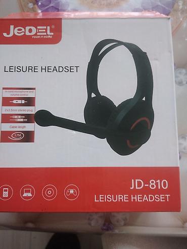 alisa dinamik: JEDEL JD-810 Leisure Headset - Qoşulma: 2 x 3.5 mm stereo jack (səs — 1