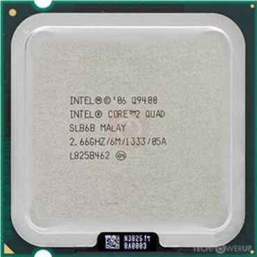 Prosessorlar: Prosessor Intel Core 2 Quad Intel Core 2 Quad Q9400, < 2 GHz, 4 nüvə, İşlənmiş