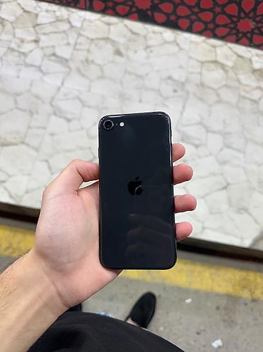 IPhone SE 2020, 64 GB, Qara, Barmaq izi, Simsiz şarj, Sənədlərlə