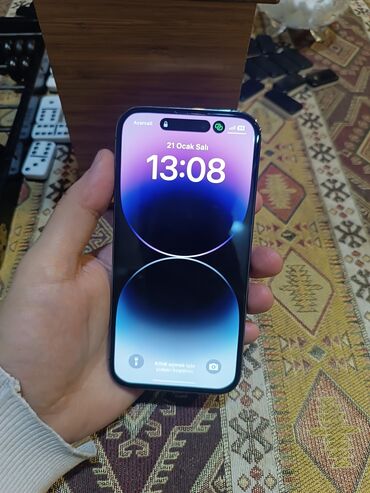 Apple iPhone: IPhone 14 Pro, 128 GB, Deep Purple, Face ID