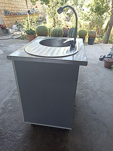 ikinci əl kuxna: Mətbəx üçün lavabo dolabı və paslanmayan poladdan çanaq - Üst hissə — 4