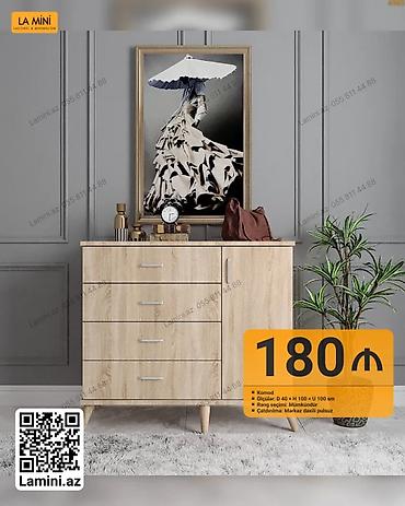 Komodlar: Komod – La Mini - Ölçülər: Dərinlik 40 sm × Hündürlük 100 sm × — 1