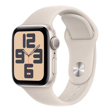чехлы на редми 8: Умные часы Apple Watch SE с корпусом цвета "Звездный свет" и бежевым