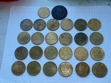 продам копейку: Продаю монеты! Коллекция. 5 копеек: 1924, 1926, 1928, 1929, 1930
