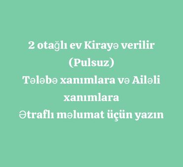 arendaya moyka 2018: 2 otağlı Ev verilir qalmağ üçün Tələbə xanımlara və ya Uşağlı