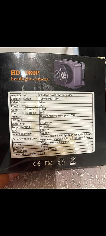 jpg: HD 1080P “Headlight Camera” – başa taxılan mini kamera və fənər — 2