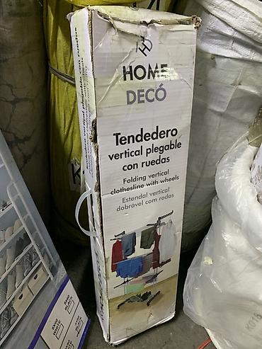 Вертикальная складная сушилка для белья на колёсах HOME DECO