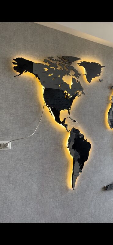 картины для стен: Карта Мира из дерева, на английском или на русском языке все страны