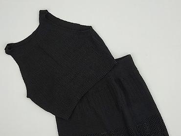 czarne bluzki basic: Elegancki komplet, rozmiar S — 1