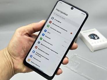 ai box: Redmi, Redmi Note 12, Б/у, 128 ГБ, цвет - Синий, 2 SIM — 3