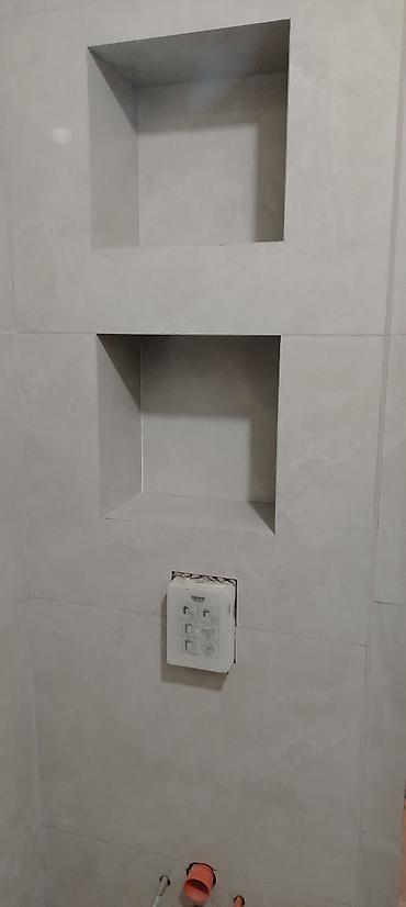yeni ev modelleri: Hamam/tualet üçün kafel-metlax işləri xidməti - Döşəmə və divarların — 2