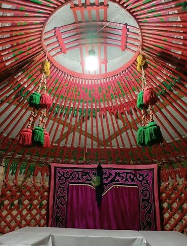 Аренда юрт: Аренда юрты, Каркас Деревянный, 65 баш, С полом — 11