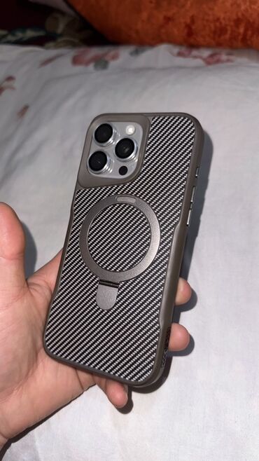 айфон икс р: IPhone 16 Pro Max, Колдонулган, 256 ГБ, Natural Titanium, Заряддоочу түзүлүш, Куту, Каптама, 90 %