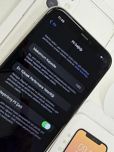 2ci el iphone 11: IPhone 11, 64 GB, White Titanium, Barmaq izi, Face ID — 7