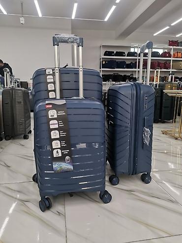 Çamadanlar: Silikon 3lü dəst endirimli çamadanlar Dəst olaraq endirimlə satılır — 29