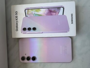 планетарный миксер техномир: Samsung Galaxy A35, 256 GB, rəng - Narıncı, Zəmanət, Sensor, Barmaq izi