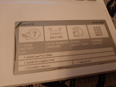 жесткий диск для ноутбука 320 гб: Ноутбук, Acer, Б/у, Для несложных задач, память HDD + SSD