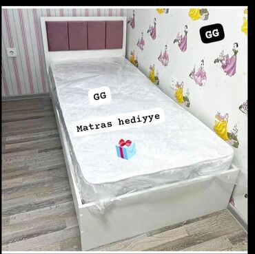 Çarpayılar: Yeni, Təknəfərlik çarpayı, Bazalı, Matras ilə, Siyirməli, Azərbaycan — 4