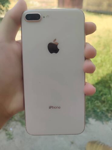 копия айфона: IPhone 8 Plus, Колдонулган, 64 ГБ, Сары, Куту, 80 %