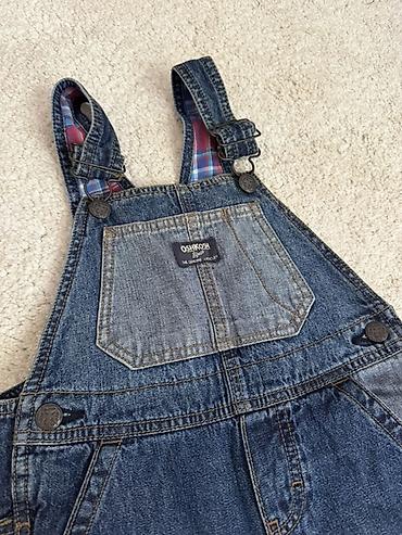 летние джинсы: Детский джинсовый комбинезон OshKosh B’gosh. - Материал: плотный — 1