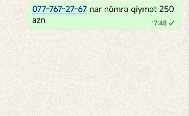operatör: Nömrə: ( 077 ) ( 7672767 ), İşlənmiş — 1