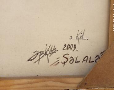 yağ satışı: Satılır rəsm əsəri. Şəlalə. Kətan, yağlı boya. 2009. Ölçüsü 45x60 — 5
