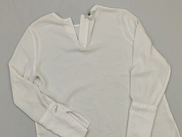 białe bluzki bawełniane z długim rękawem: Bluzka Damska, Mango, S, stan - Dobry