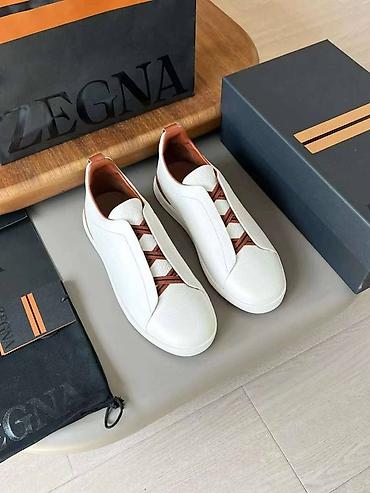 sneaker: Zegna kişi slip-on krossovkaları.Triple Stitch Zəng edib və Vatsapa — 3