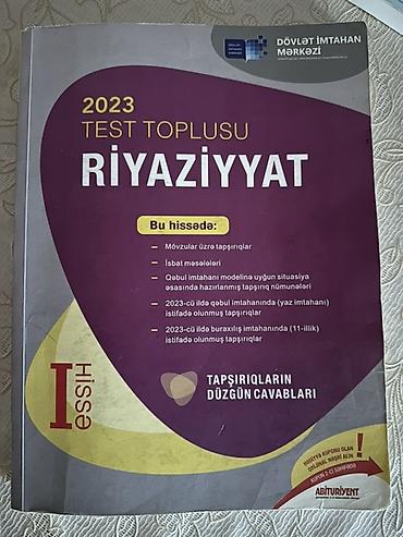 Testlər: Kitablar təmiz və səlqəlidi.Üstündə yazılmayıb.Məktəb və imtahan — 4