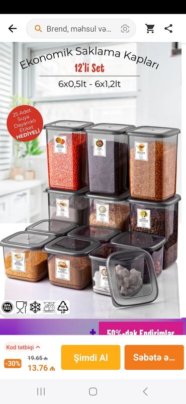 Yemək konteynerləri: Yemək konteynerləri — 2