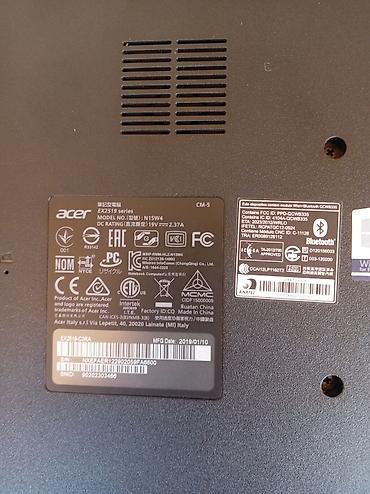 sony netbook fiyat: Acer EX2519 seriyası noutbuk Texniki məlumatlar (etiketlərdən): - — 4