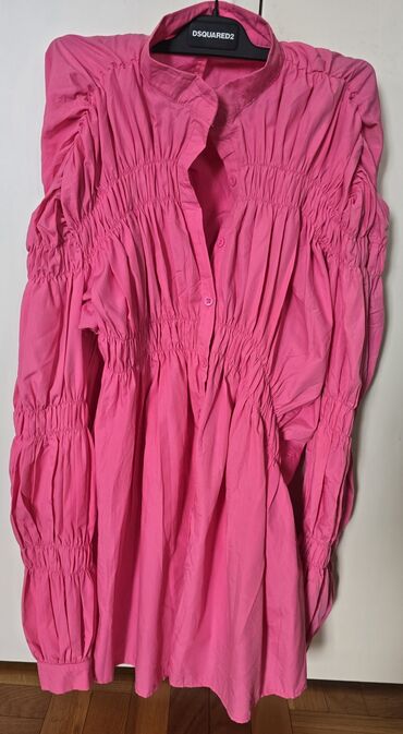 Haljine: S (EU 36), bоја - Roze, Oversize, Dugih rukava — 4