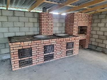 Печи, плиты: Дровяная купольная печь для пиццы и выпечки «Пушкапечь» - Формат — 16