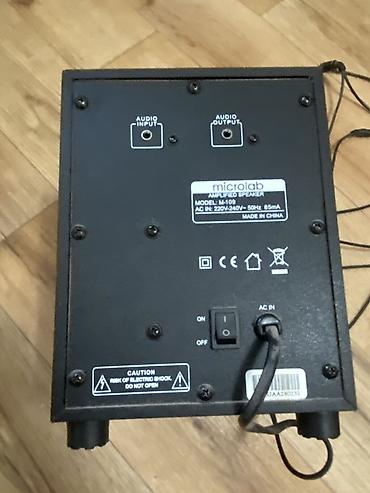 mac mini 4: Акустическая система Microlab M-109 (2.1) - Комплект: сабвуфер + две — 2