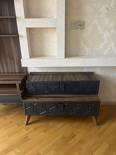 dəsti: TV üçün modullu dəst - Material: ağac teksturalı laminat/MDF — 6
