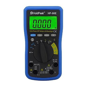 HoldPeak HP-90E Rəqəmsal Multimetr Tranzistor, rezistor və