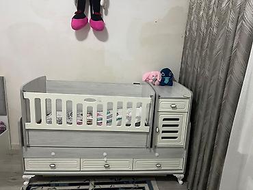 usaq sebeti type 0: Çarpayı-tipli uşaq beşiyi – “baby mood” kombinə model - Rəng: açıq — 3