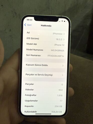iphone 12 azərbaycan: IPhone 12, 256 GB, Ağ, Barmaq izi, Face ID
