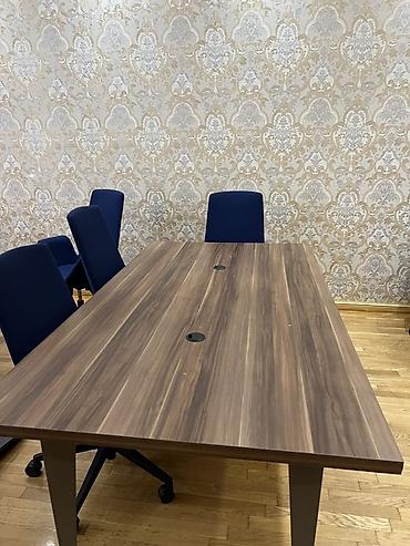 sabalid agaci: Ofis üçün görüş/iş masası - Forma: düzbucaqlı, 6 nəfərədək rahat — 1