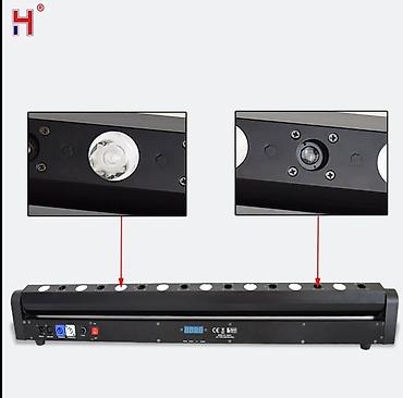 саундбары: 8 Глаз LED LASER BAR +8x3W Теплый белый + 638nm 500mW x 8 Red Laser – — 5