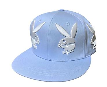 snapback: Снэпбек кепка, светло‑голубая. - Прямой козырёк с прострочкой - — 7