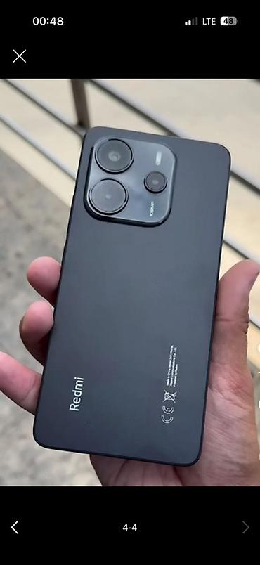 Redmi, Redmi Note 14, Б/у, 256 ГБ, цвет - Черный, 2 SIM